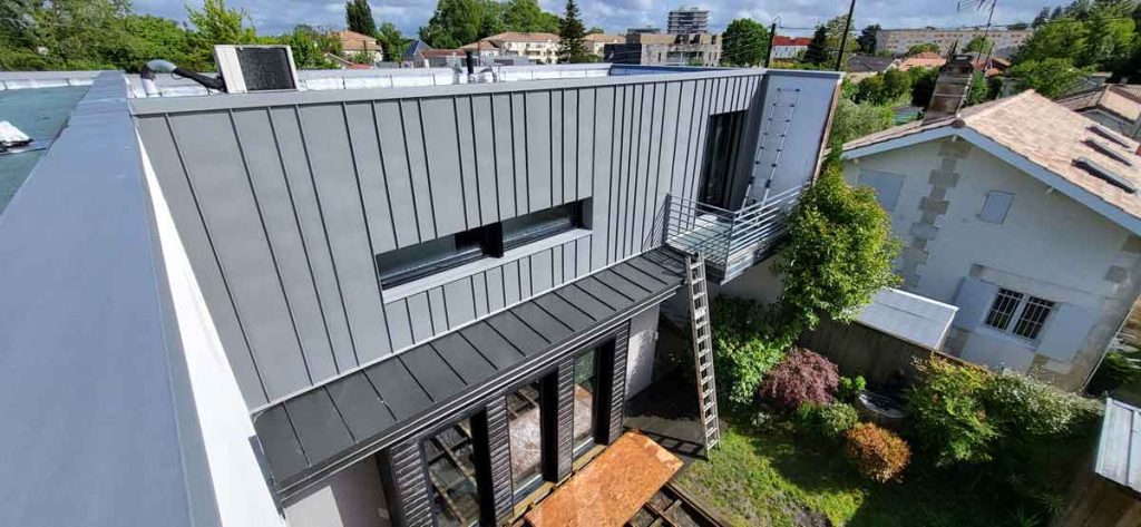 Bardage en zinc en gironde