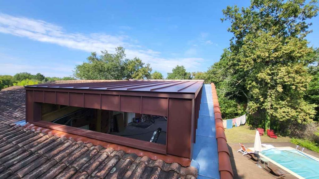 Pose de fenêtre avec zinguerie en Gironde